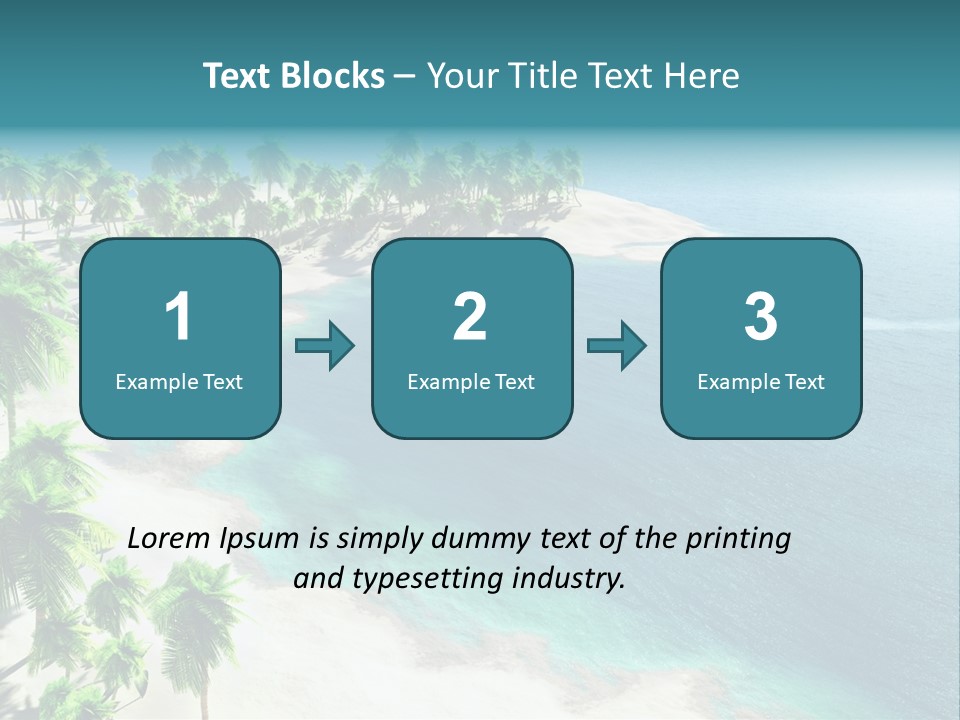 Seashore Maldives Sky PowerPoint Template