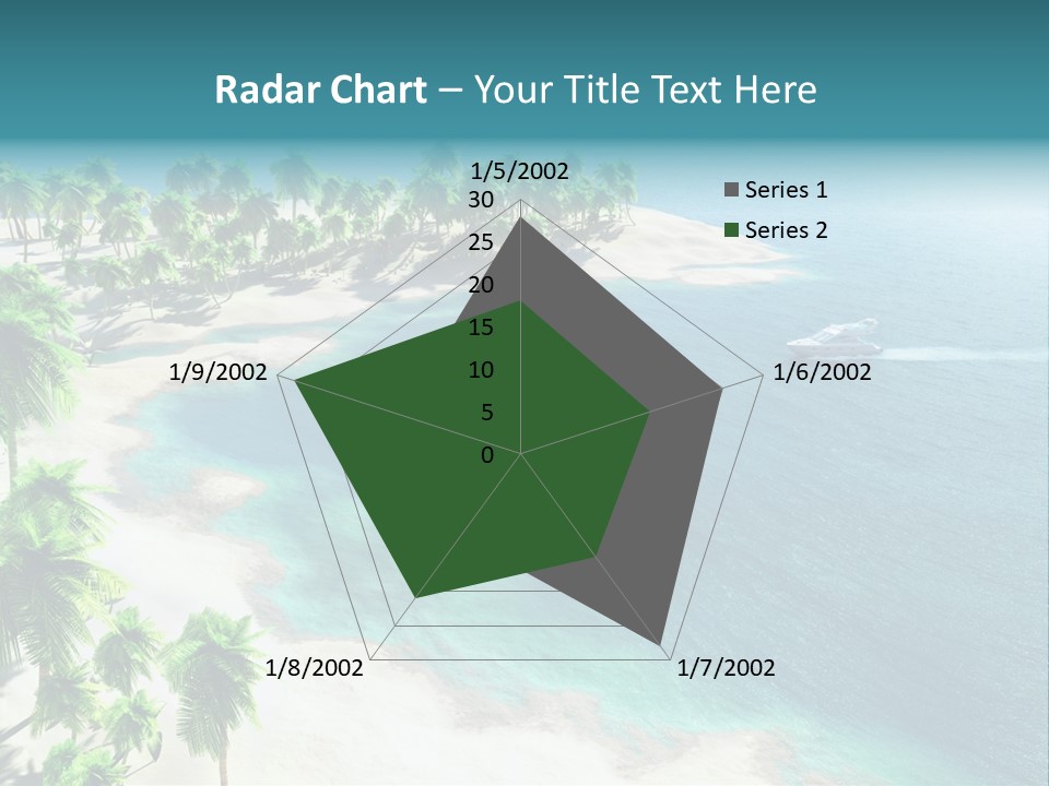 Seashore Maldives Sky PowerPoint Template