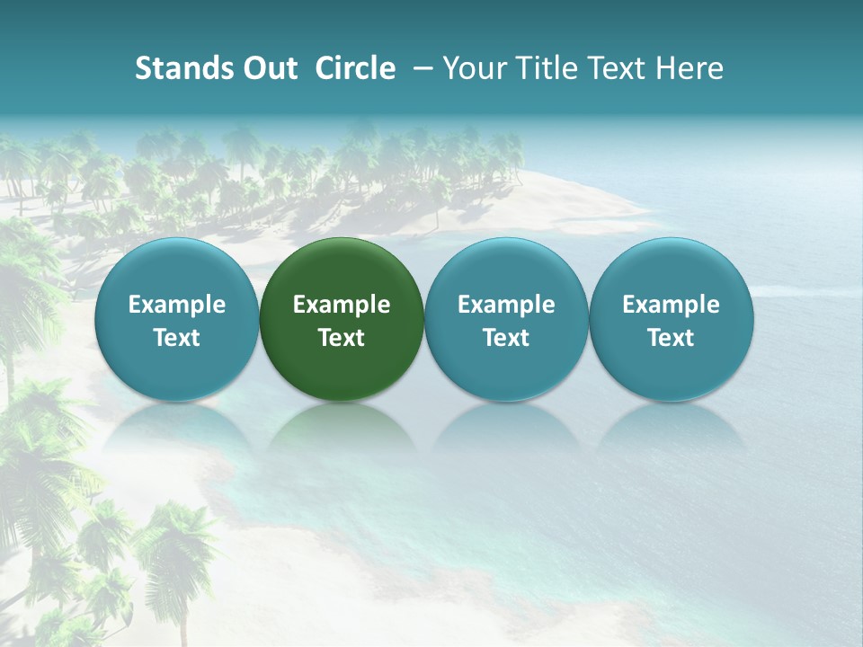 Seashore Maldives Sky PowerPoint Template