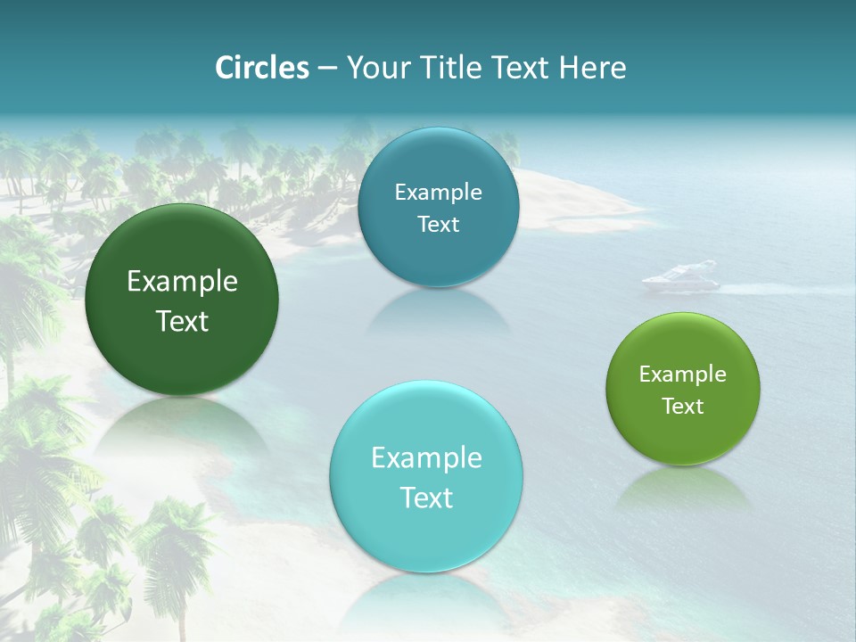 Seashore Maldives Sky PowerPoint Template