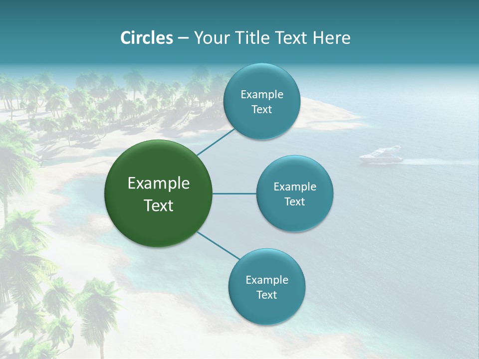 Seashore Maldives Sky PowerPoint Template