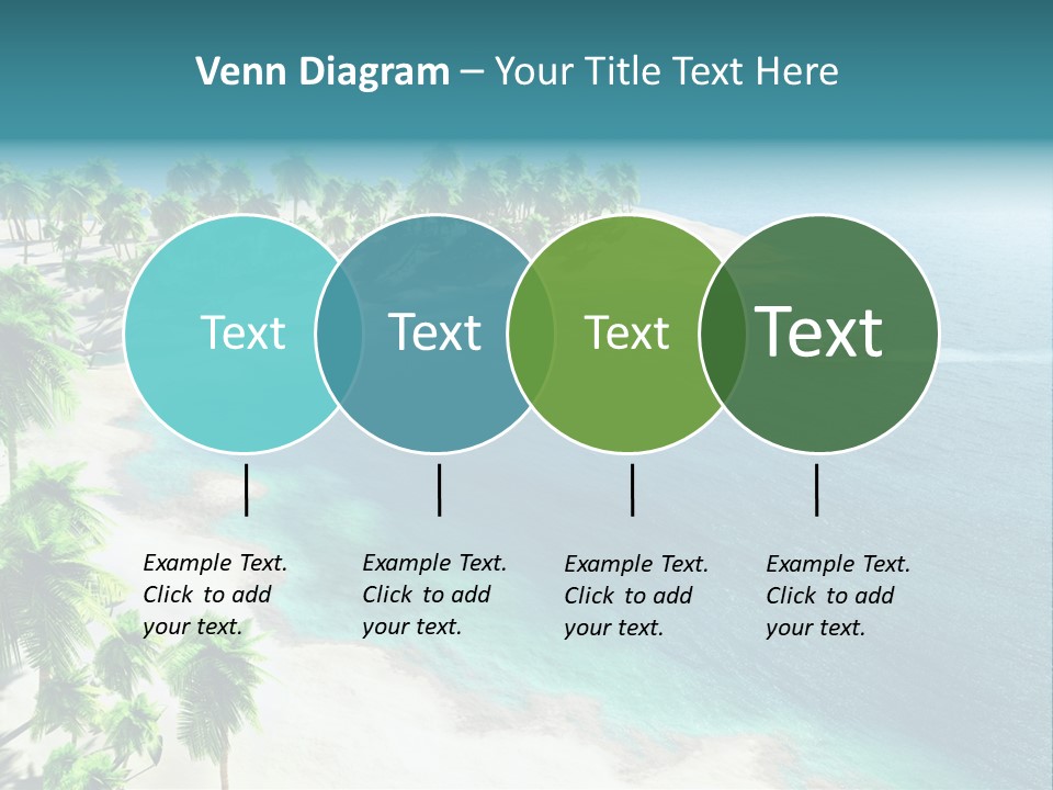 Seashore Maldives Sky PowerPoint Template