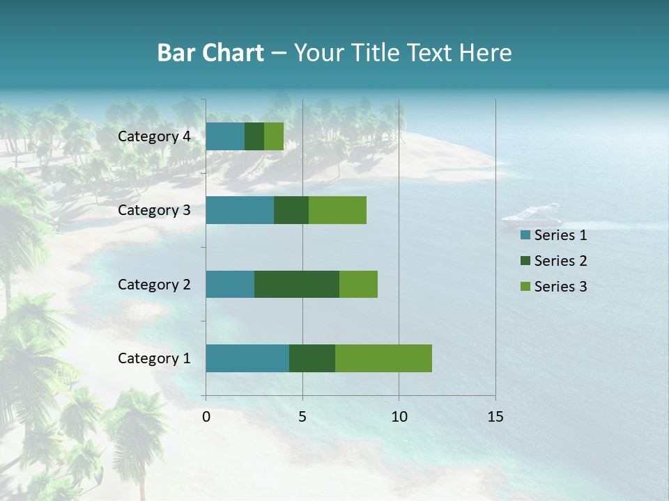 Seashore Maldives Sky PowerPoint Template