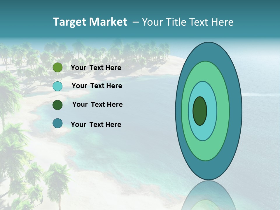 Seashore Maldives Sky PowerPoint Template