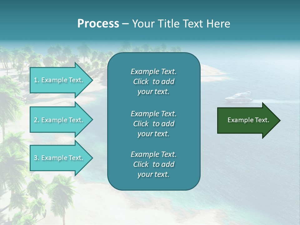 Seashore Maldives Sky PowerPoint Template