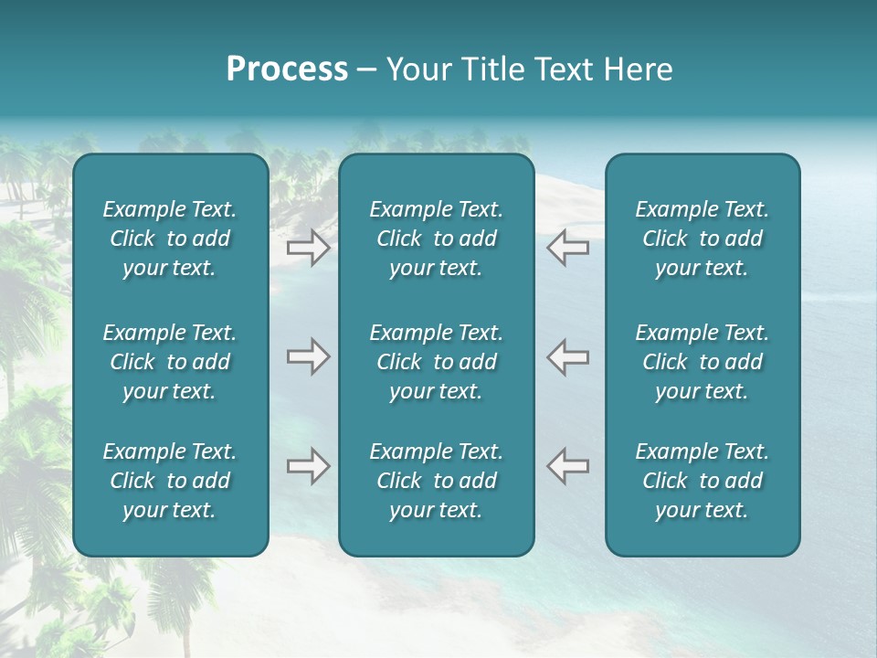 Seashore Maldives Sky PowerPoint Template