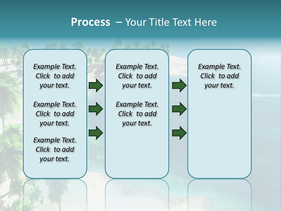 Seashore Maldives Sky PowerPoint Template