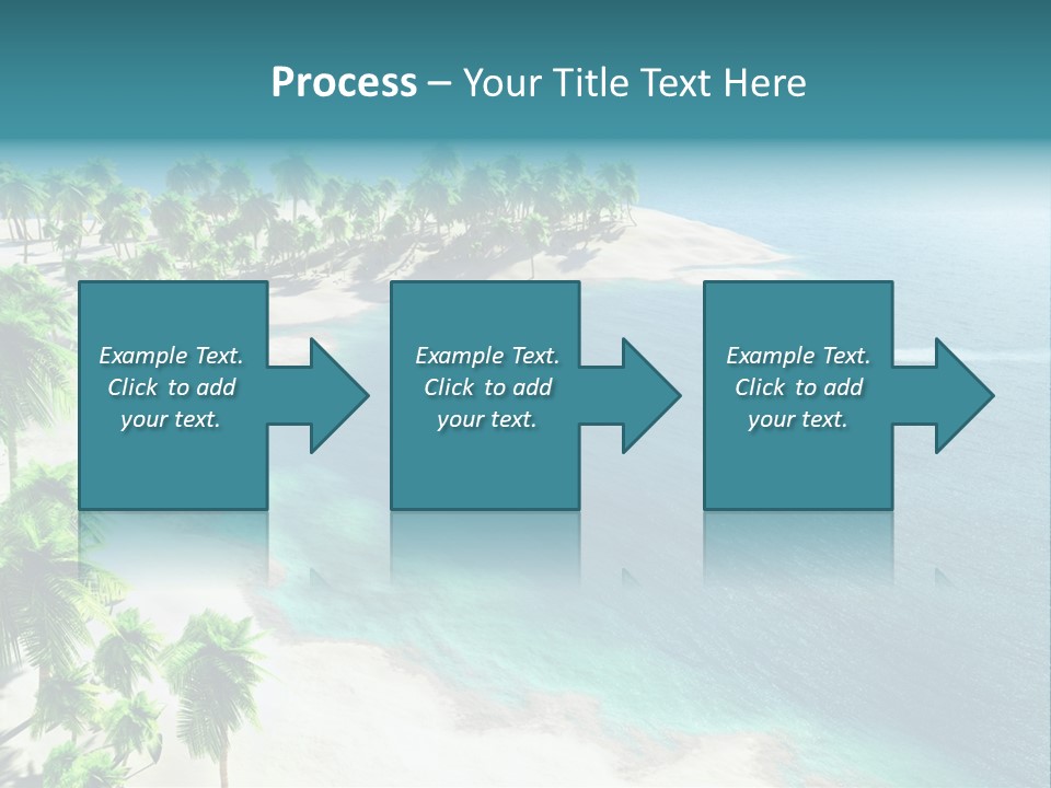 Seashore Maldives Sky PowerPoint Template
