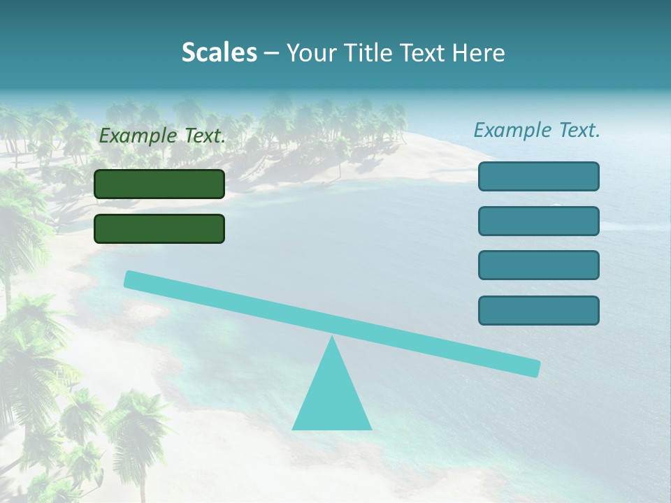 Seashore Maldives Sky PowerPoint Template