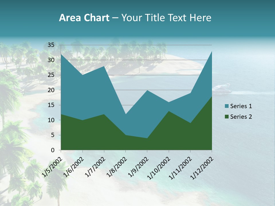 Seashore Maldives Sky PowerPoint Template