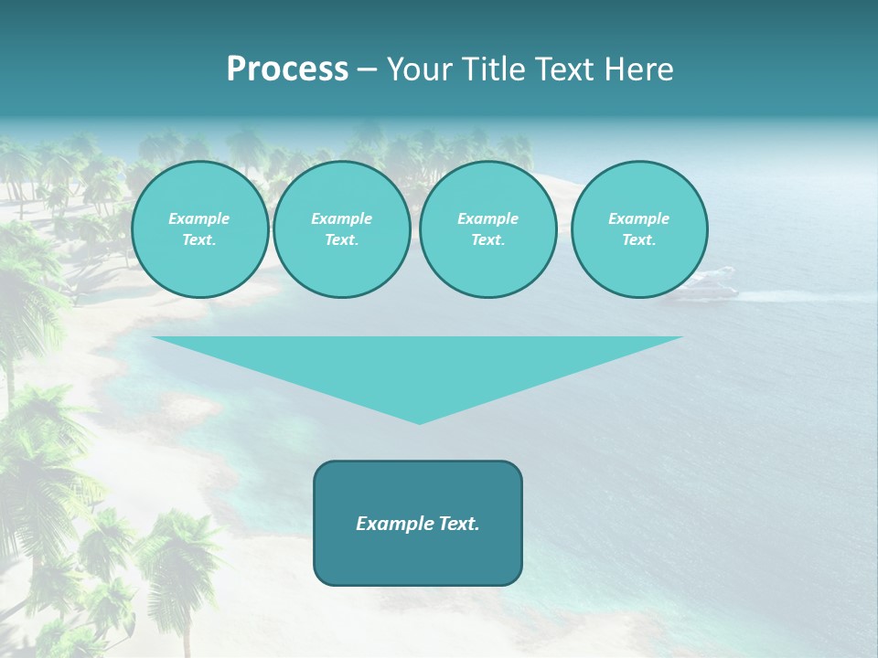 Seashore Maldives Sky PowerPoint Template