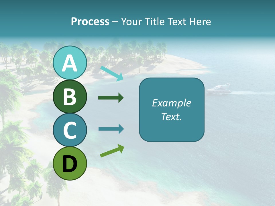 Seashore Maldives Sky PowerPoint Template
