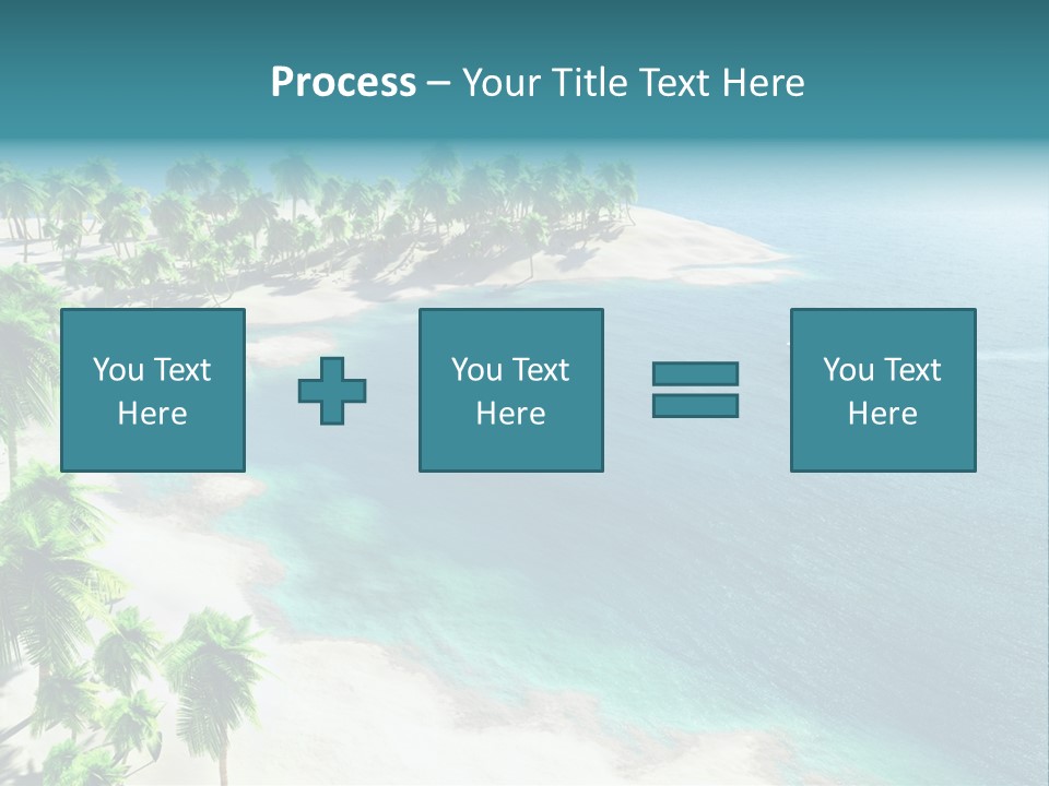 Seashore Maldives Sky PowerPoint Template