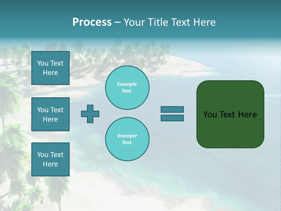 Seashore Maldives Sky PowerPoint Template