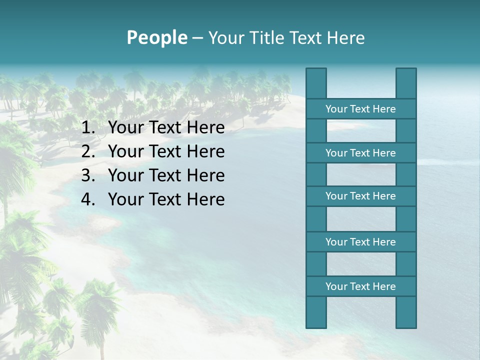 Seashore Maldives Sky PowerPoint Template