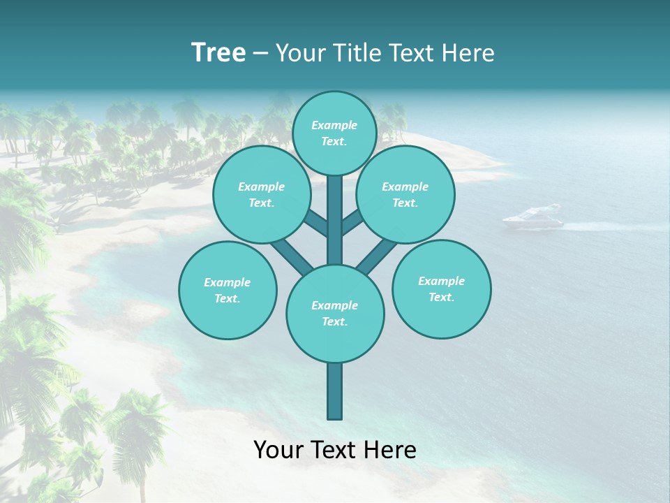 Seashore Maldives Sky PowerPoint Template