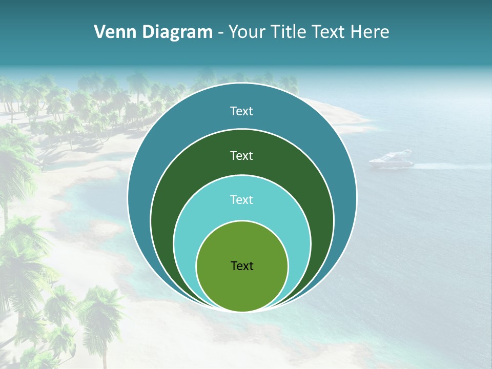 Seashore Maldives Sky PowerPoint Template