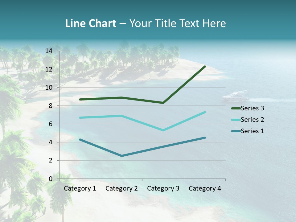 Seashore Maldives Sky PowerPoint Template