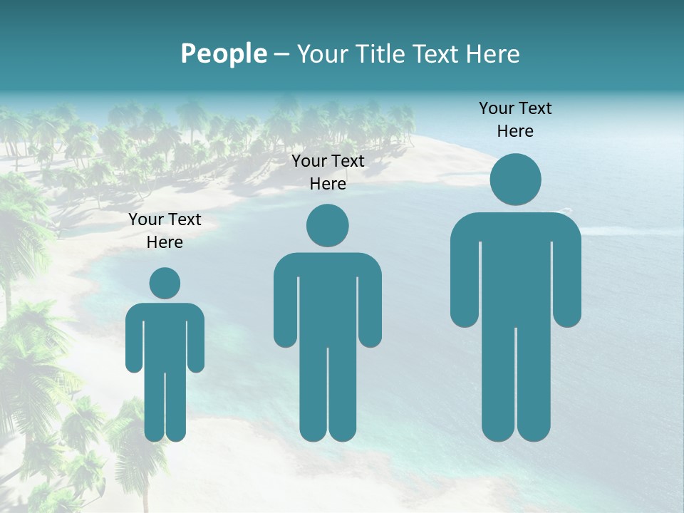 Seashore Maldives Sky PowerPoint Template