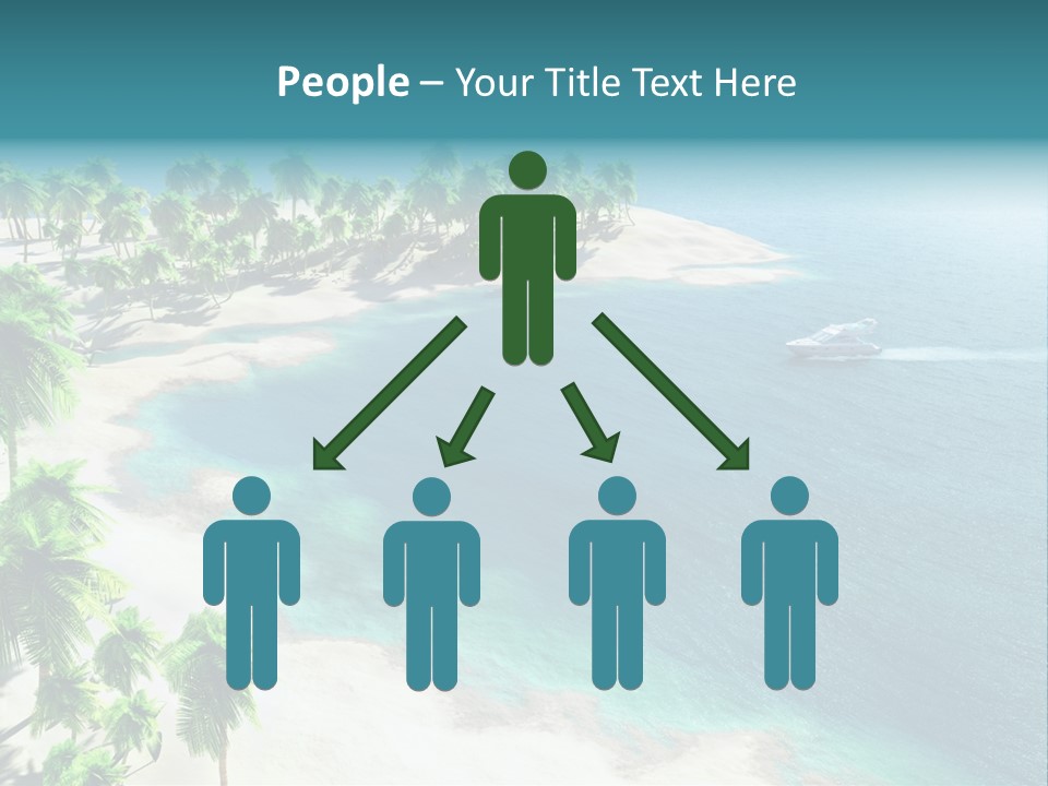 Seashore Maldives Sky PowerPoint Template