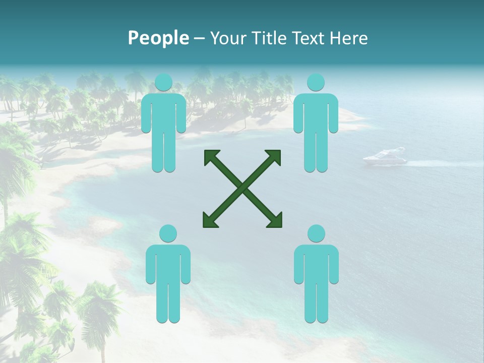 Seashore Maldives Sky PowerPoint Template