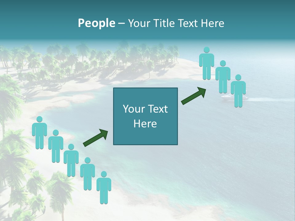 Seashore Maldives Sky PowerPoint Template