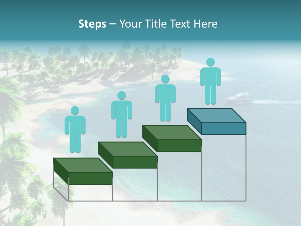 Seashore Maldives Sky PowerPoint Template