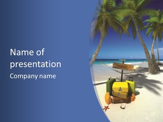 Sky Tropical Marine PowerPoint Template