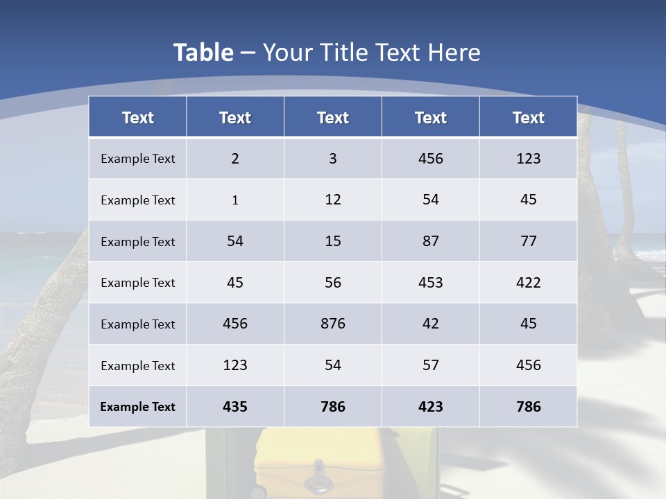 Sky Tropical Marine PowerPoint Template