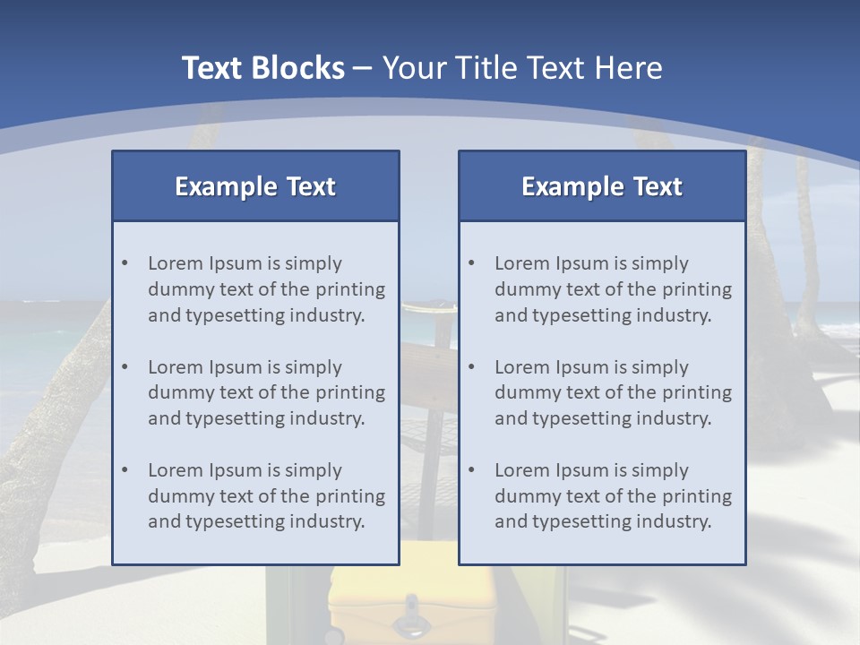 Sky Tropical Marine PowerPoint Template