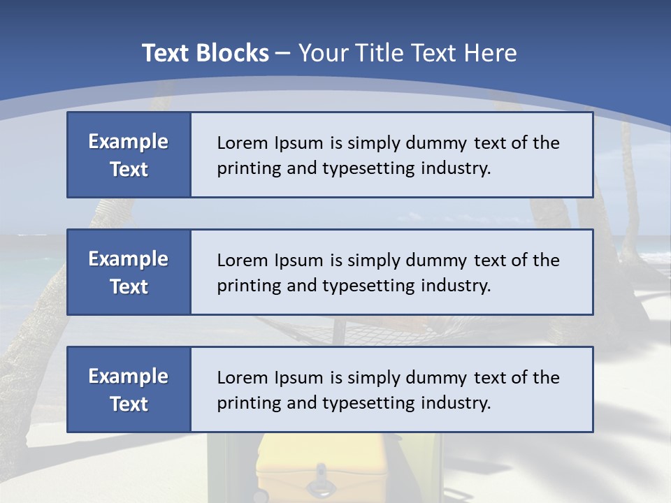 Sky Tropical Marine PowerPoint Template