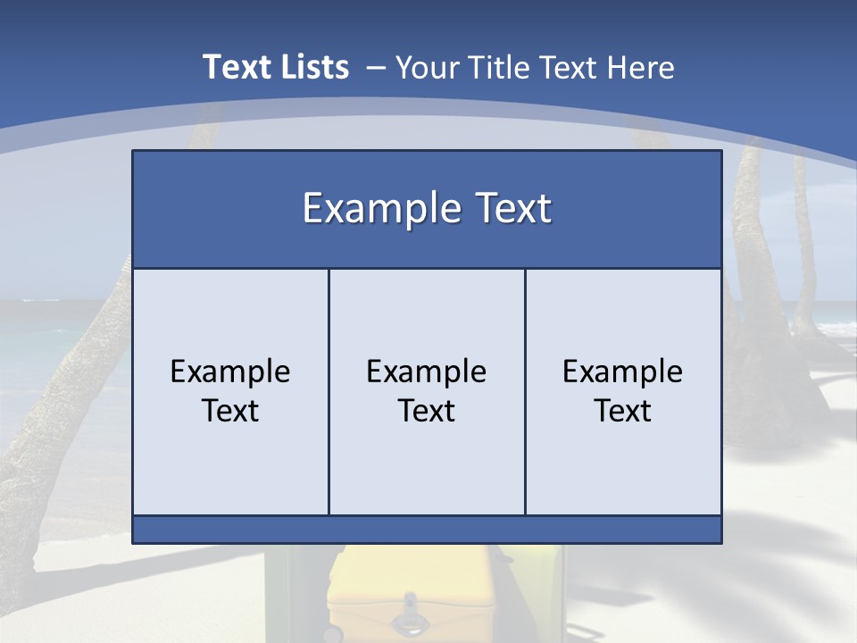 Sky Tropical Marine PowerPoint Template