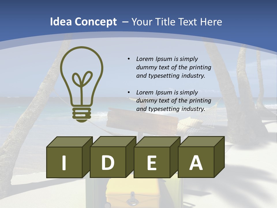 Sky Tropical Marine PowerPoint Template