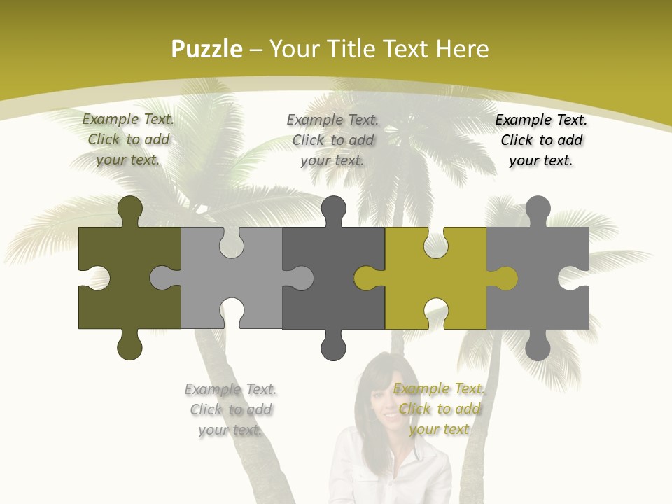 Island Collage Background PowerPoint Template