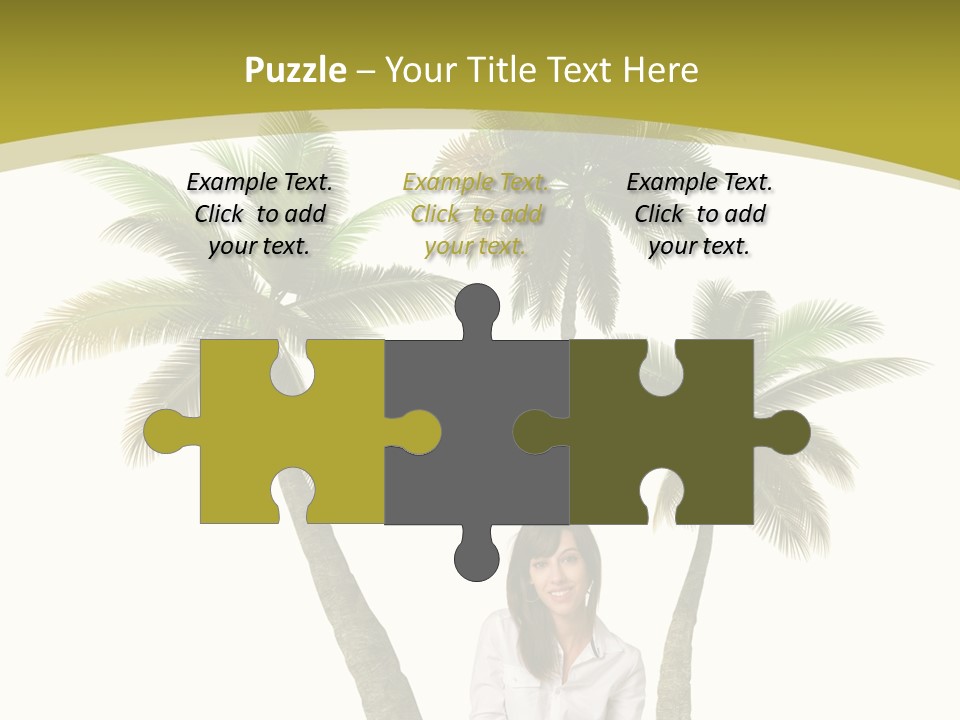 Island Collage Background PowerPoint Template