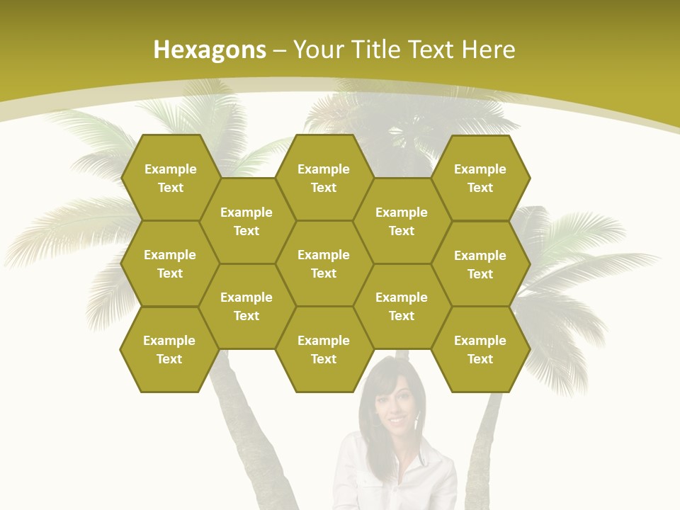 Island Collage Background PowerPoint Template