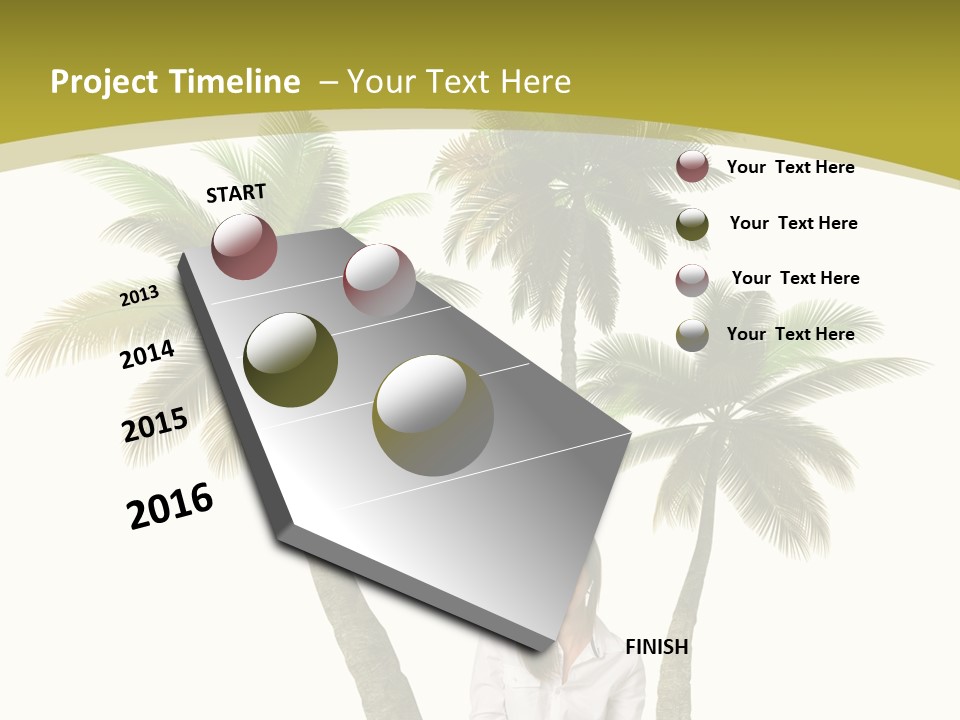Island Collage Background PowerPoint Template