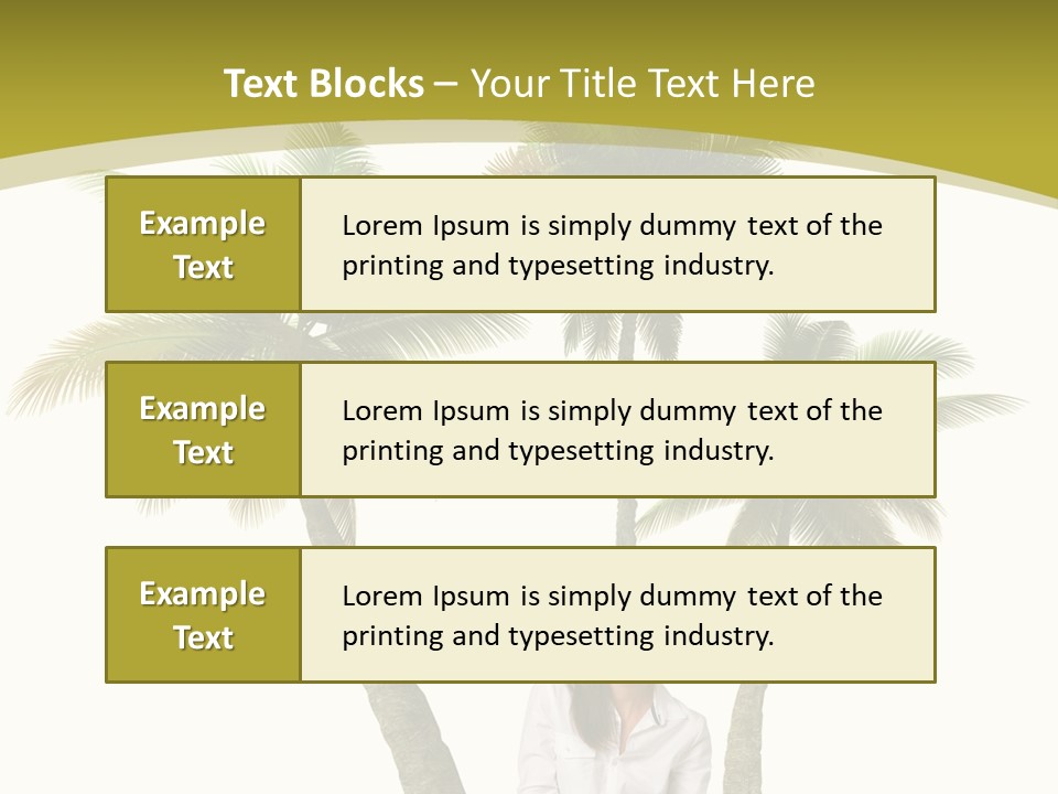 Island Collage Background PowerPoint Template