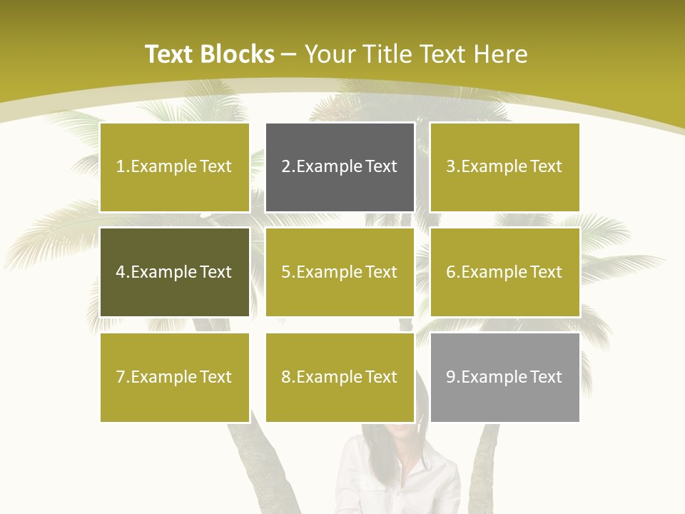 Island Collage Background PowerPoint Template