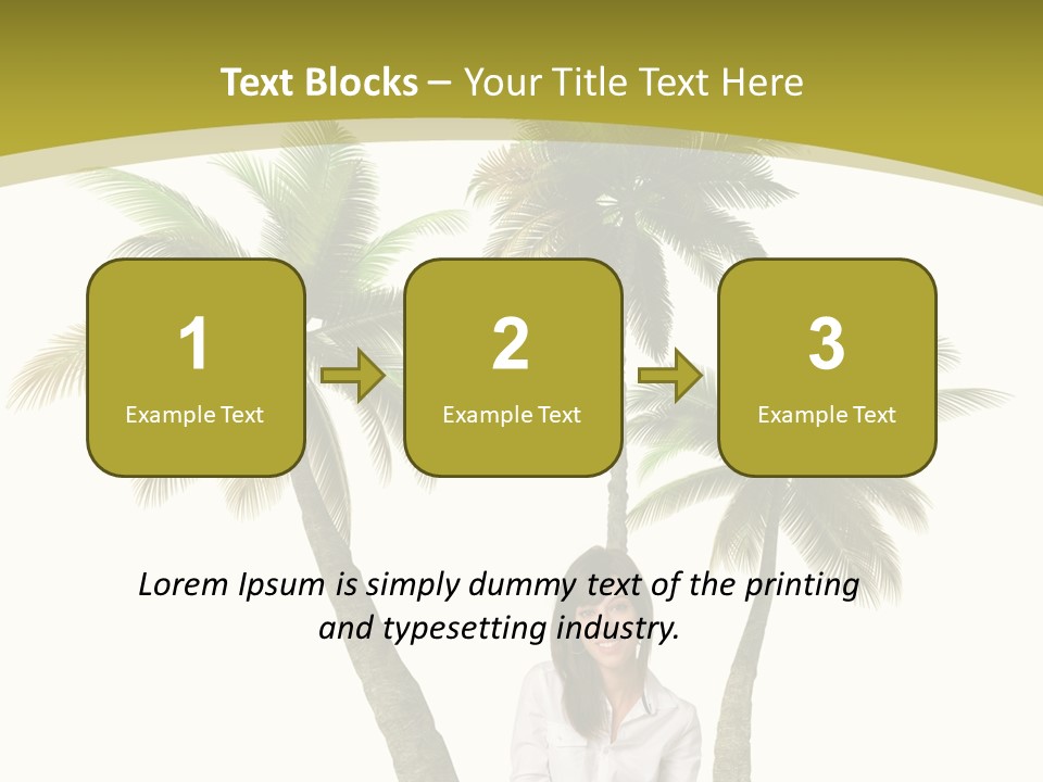 Island Collage Background PowerPoint Template
