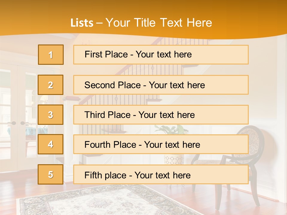 Corridor Hallway Living PowerPoint Template
