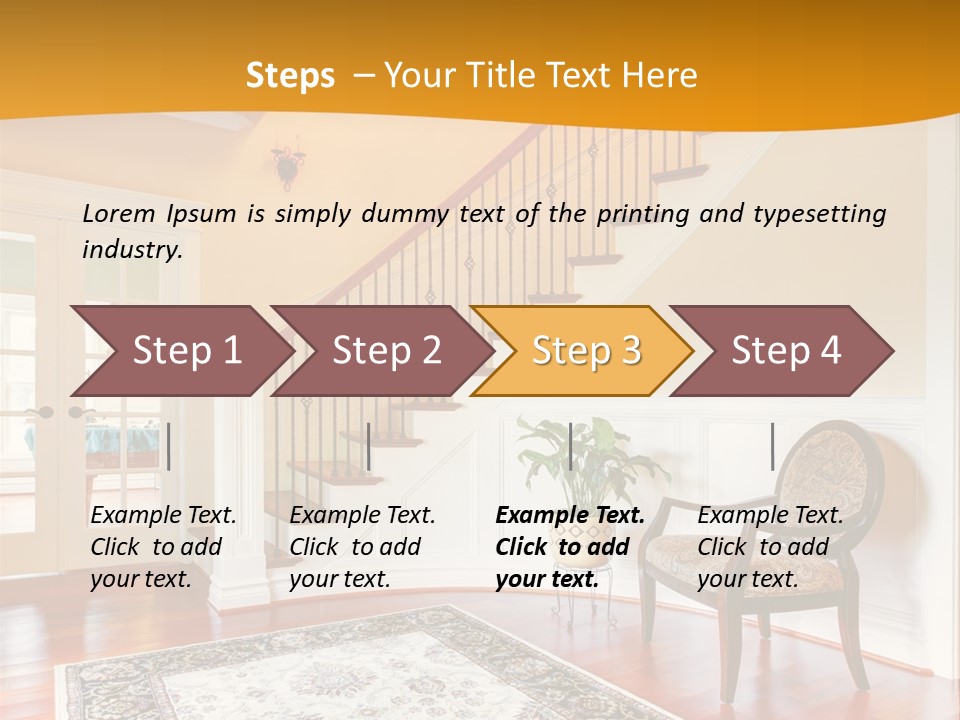 Corridor Hallway Living PowerPoint Template