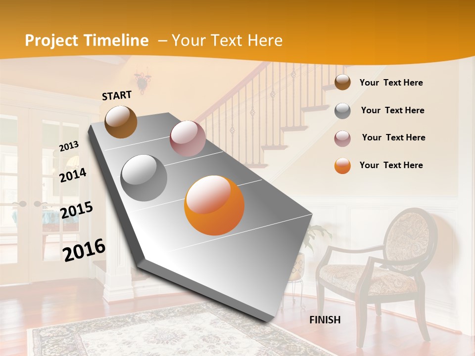 Corridor Hallway Living PowerPoint Template