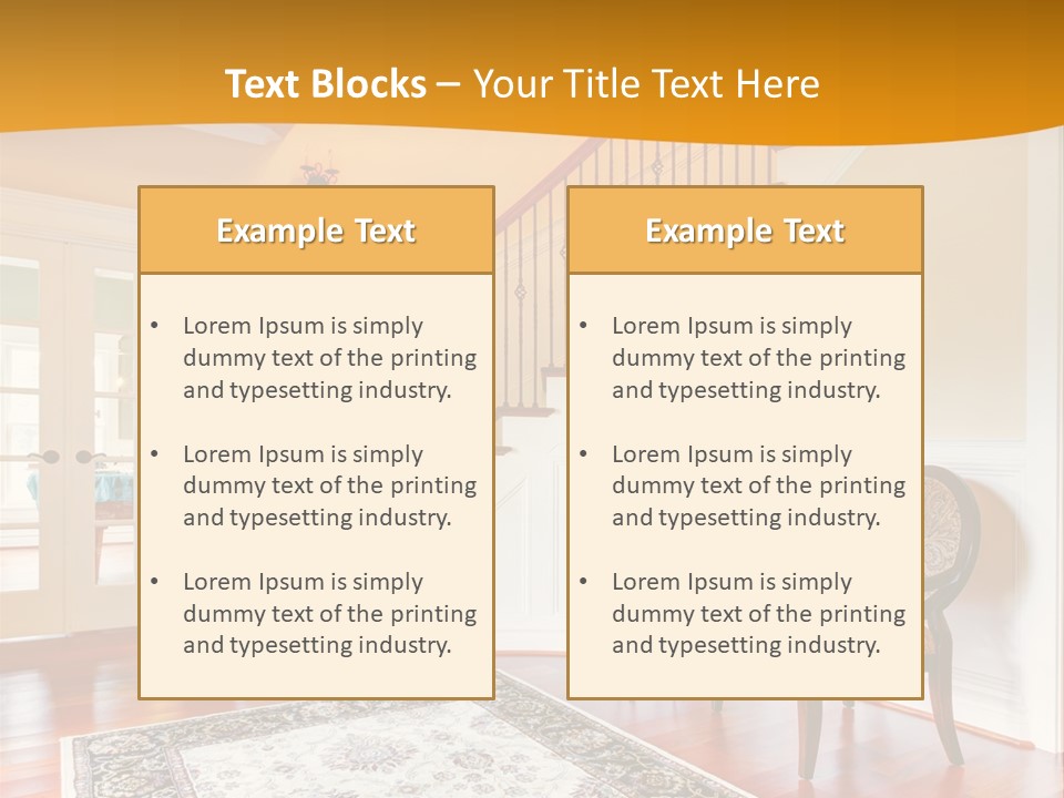 Corridor Hallway Living PowerPoint Template