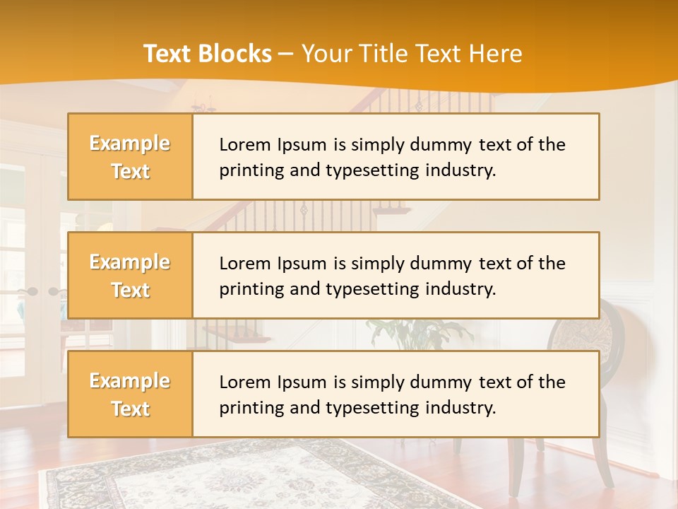 Corridor Hallway Living PowerPoint Template