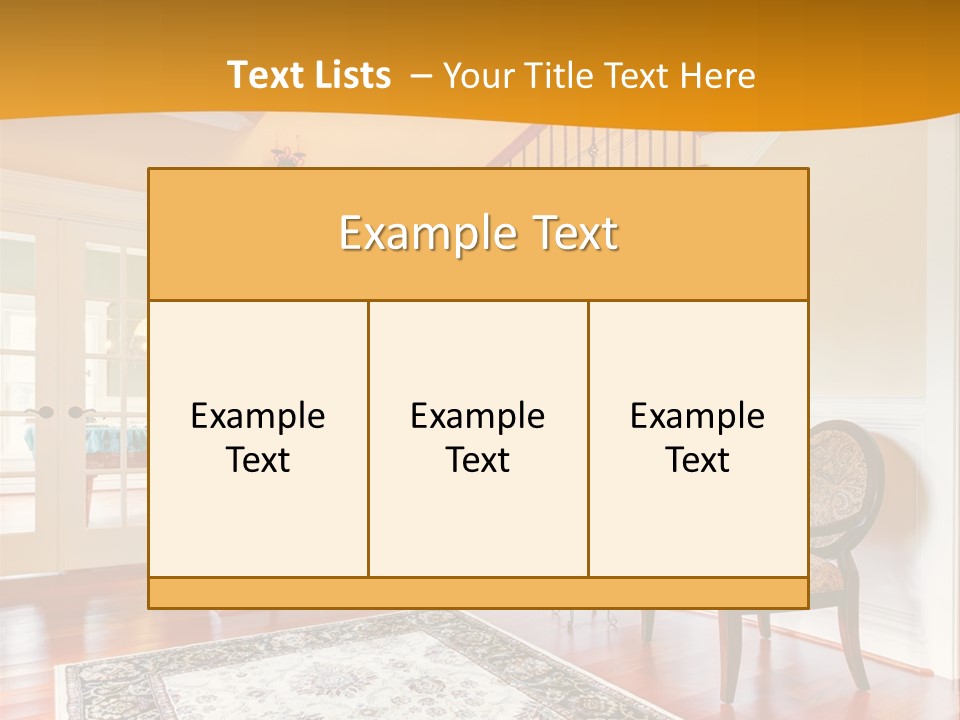 Corridor Hallway Living PowerPoint Template