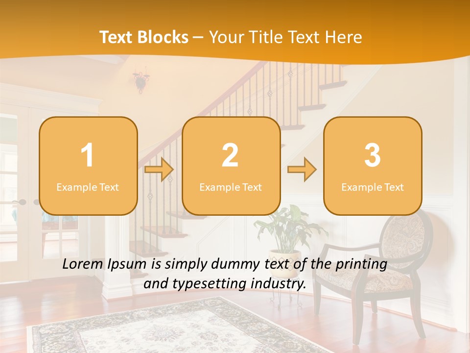 Corridor Hallway Living PowerPoint Template