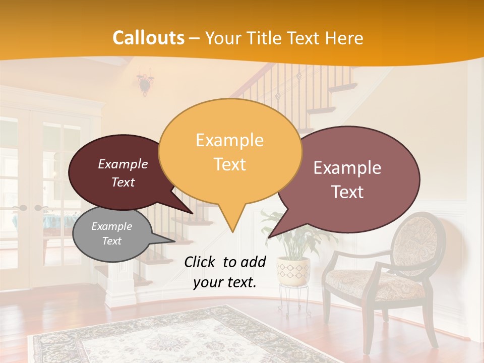 Corridor Hallway Living PowerPoint Template