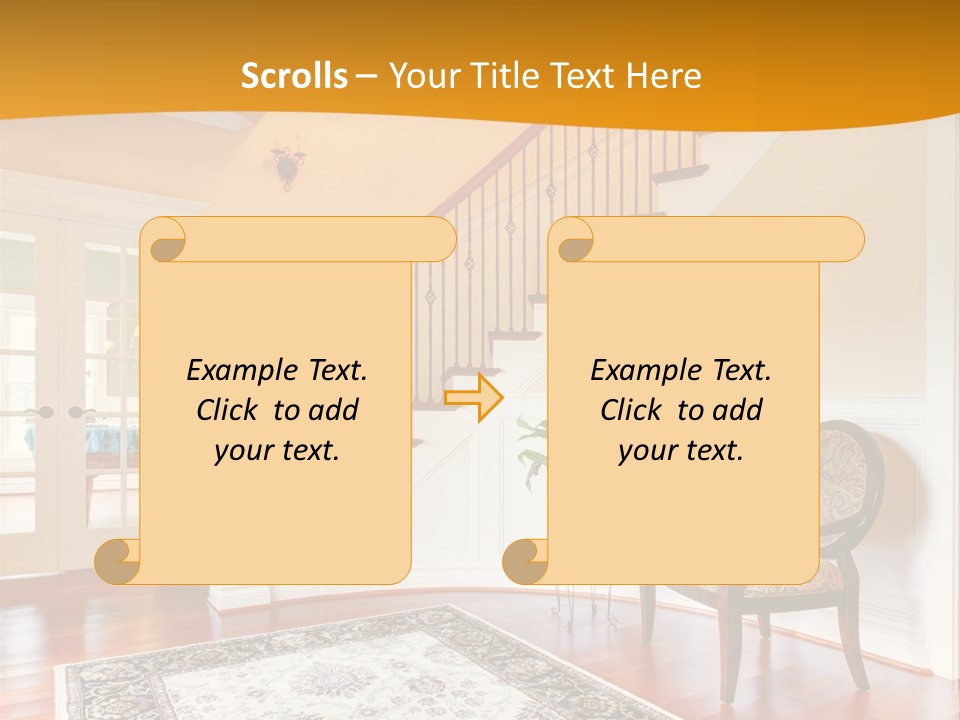 Corridor Hallway Living PowerPoint Template