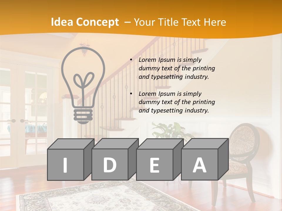 Corridor Hallway Living PowerPoint Template